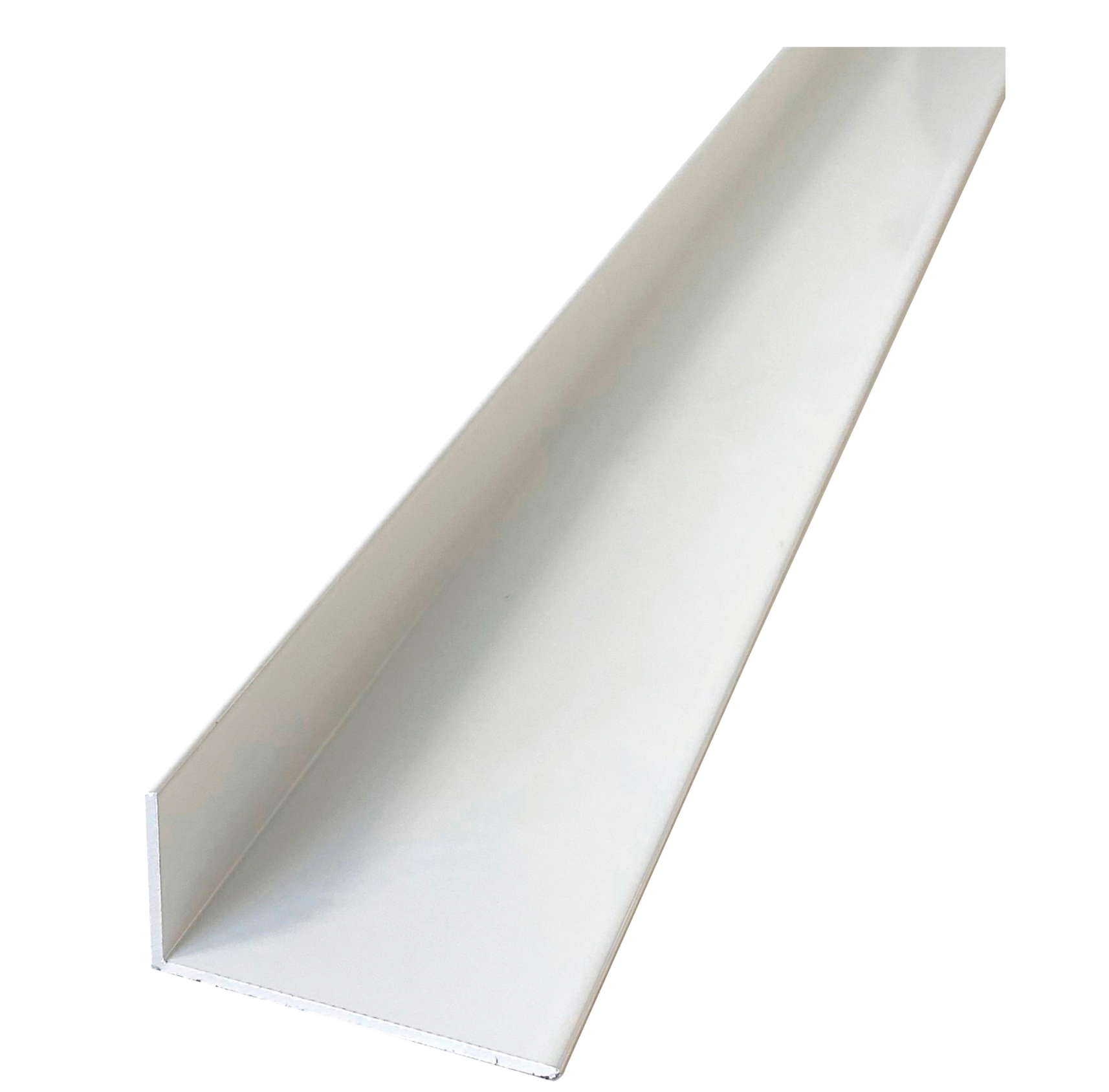 White-Lacquered Aluminium Angle 40 × 20 × 1.3 mm – 2.6 m