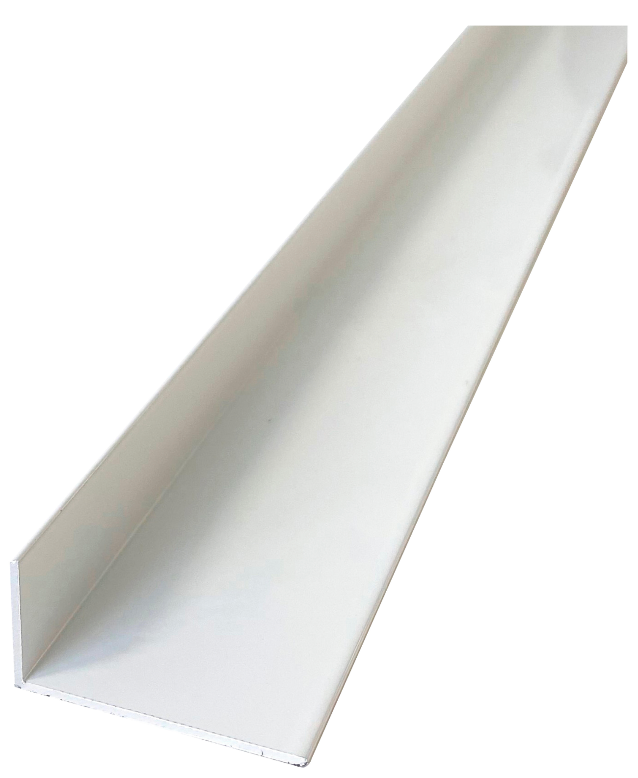 White-Lacquered Aluminium Angle