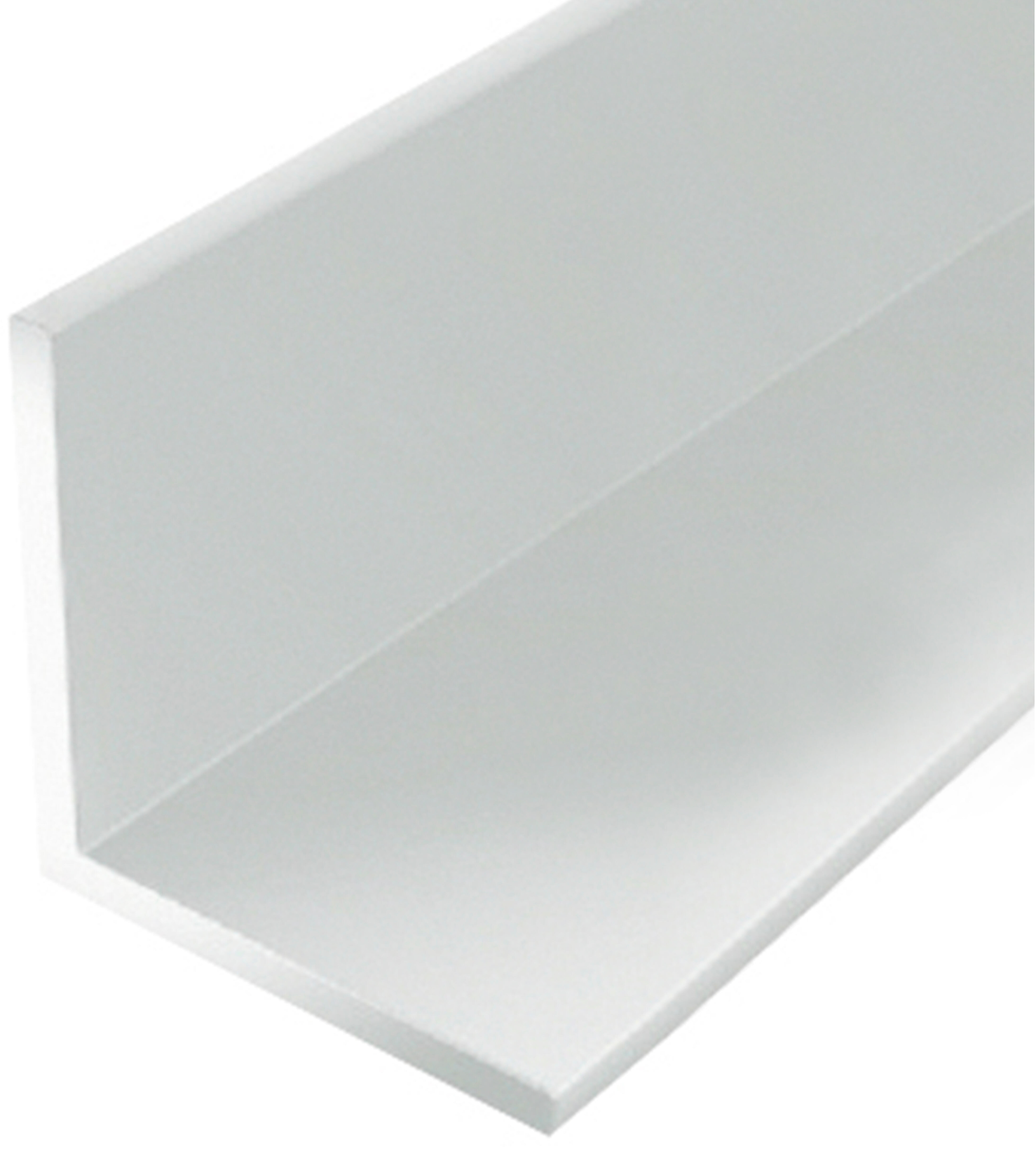 White-Lacquered Aluminium Angle