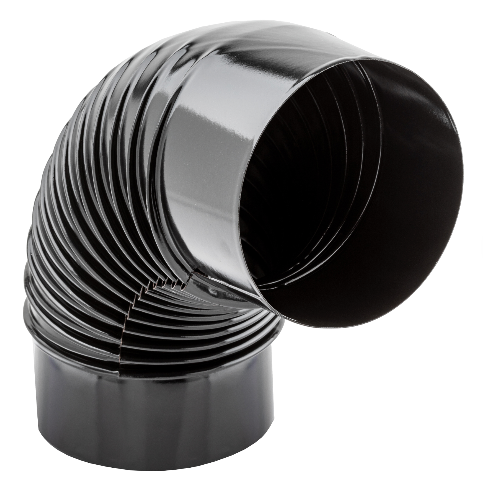 Vitrified 88 Elbow Flue Pipe Ø 150 mm – Black Finish