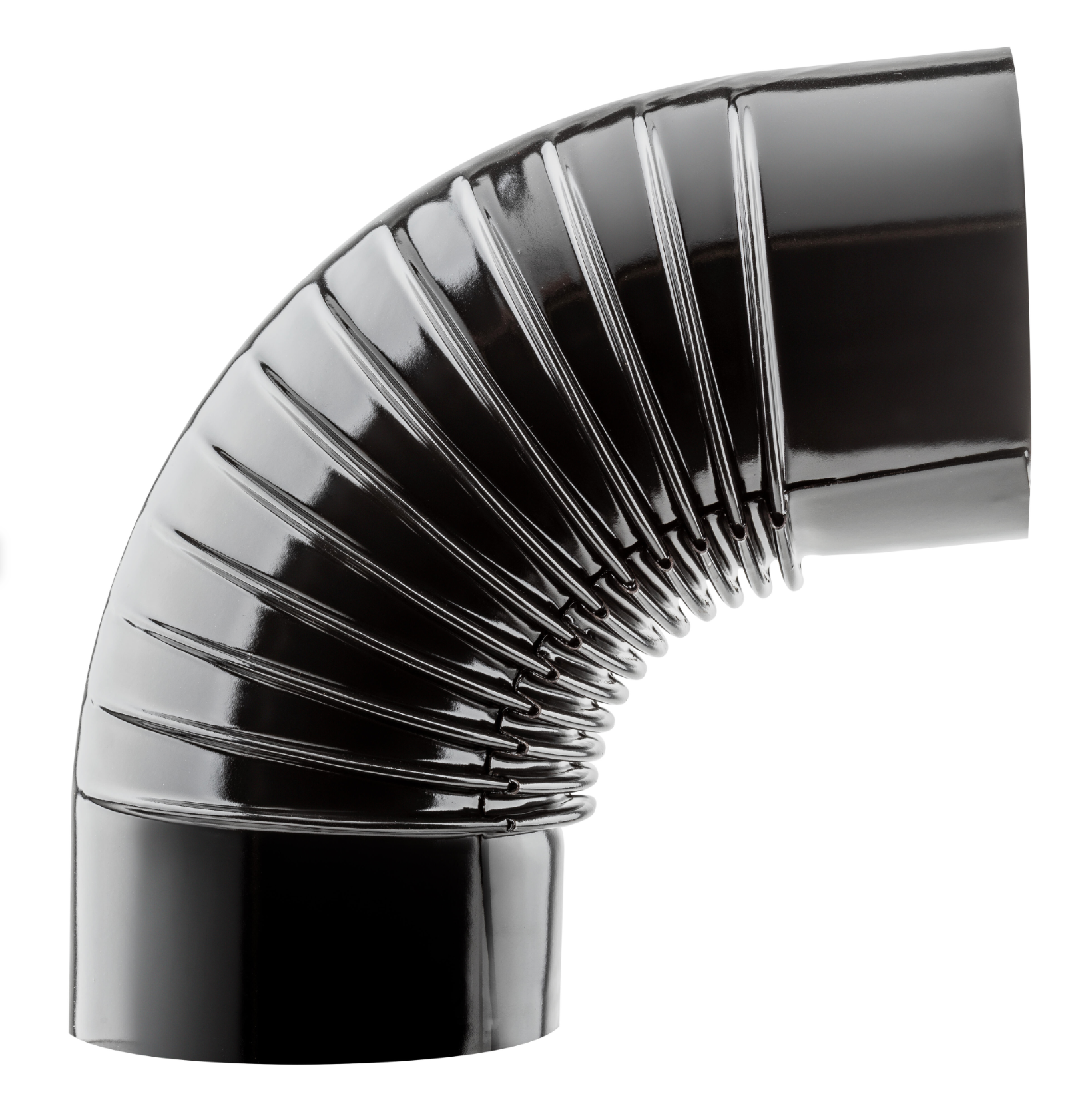 Vitrified 88 Elbow Flue Pipe Ø 150 mm – Black Finish