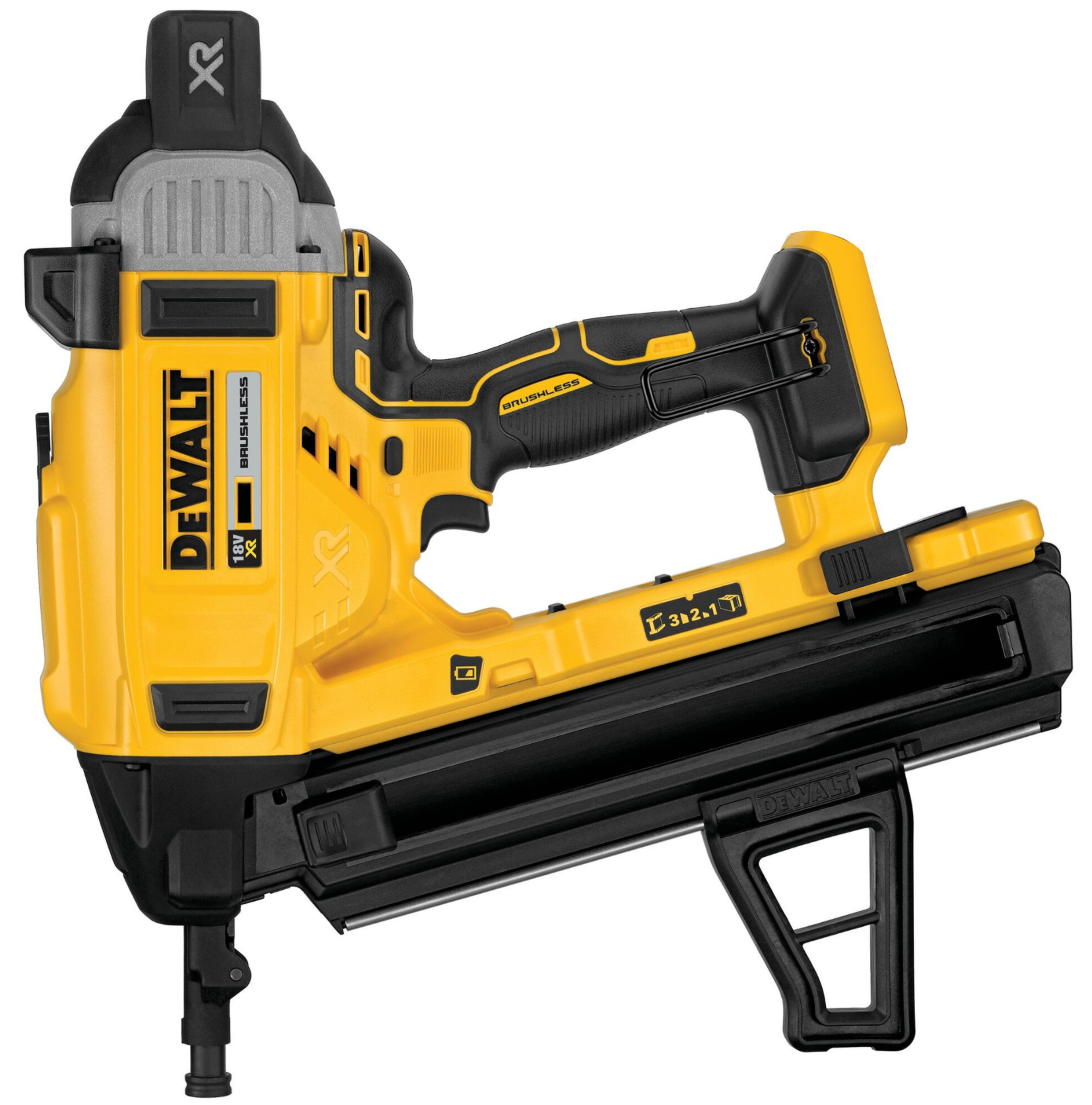 DEWALT 18V Brushless Cordless Nail Gun |Battery Not Included