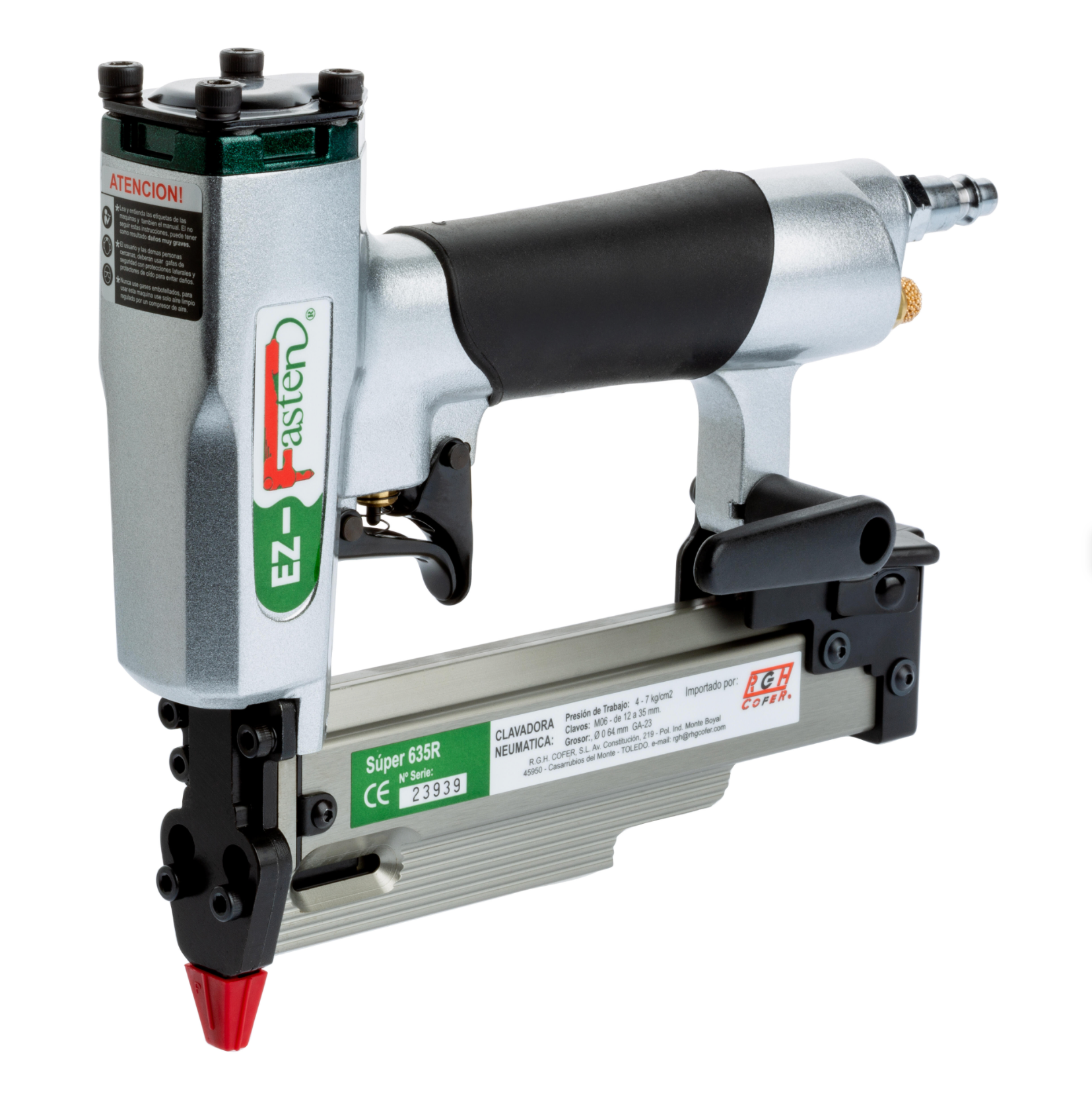 SUPER 635R Pneumatic Nail & Pin Gun | Ø 0.64 mm, Up to 35 mm