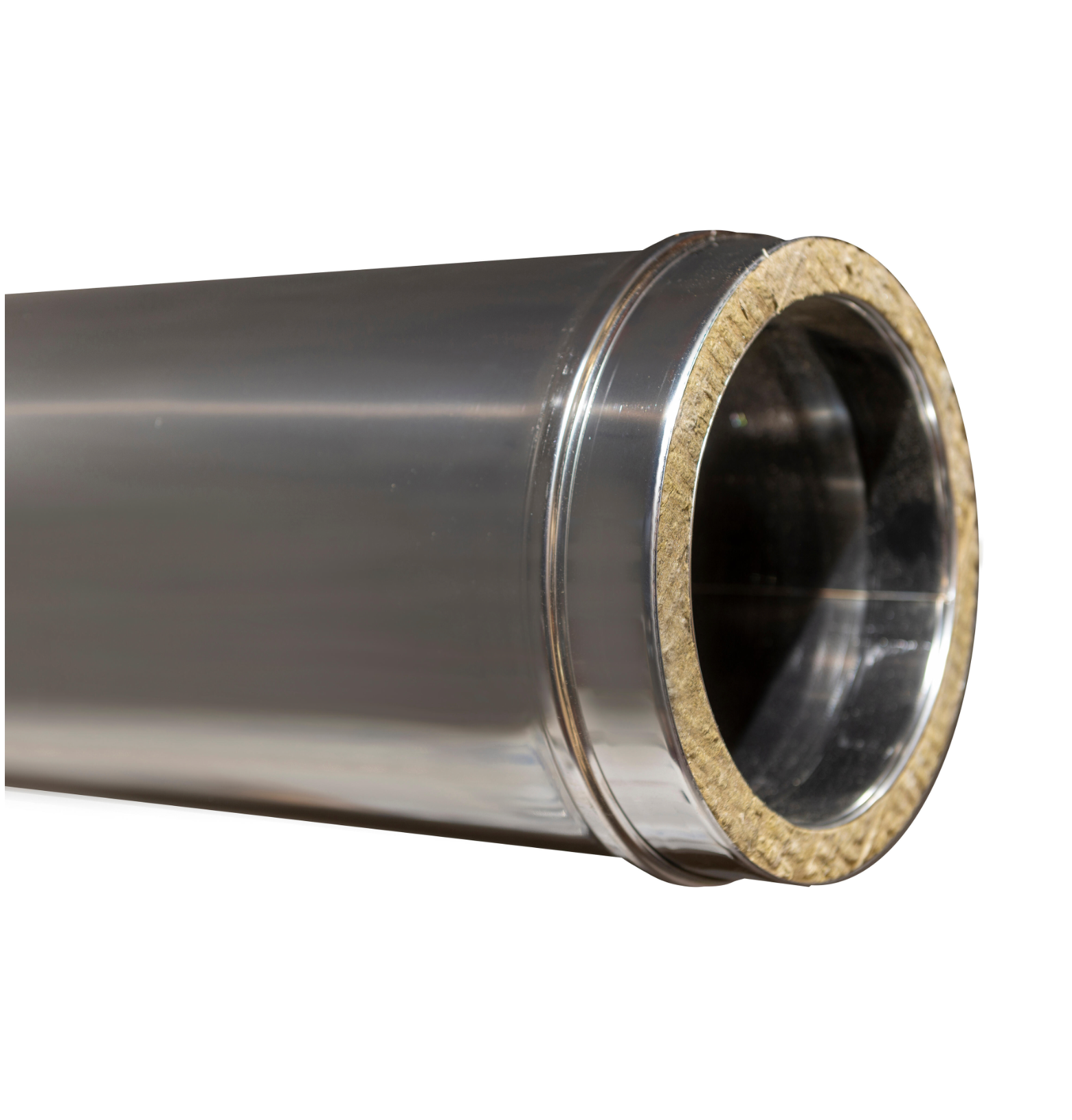 Double-Wall Stainless Steel Flue Pipe Ø 80 mm, 1 Meter
