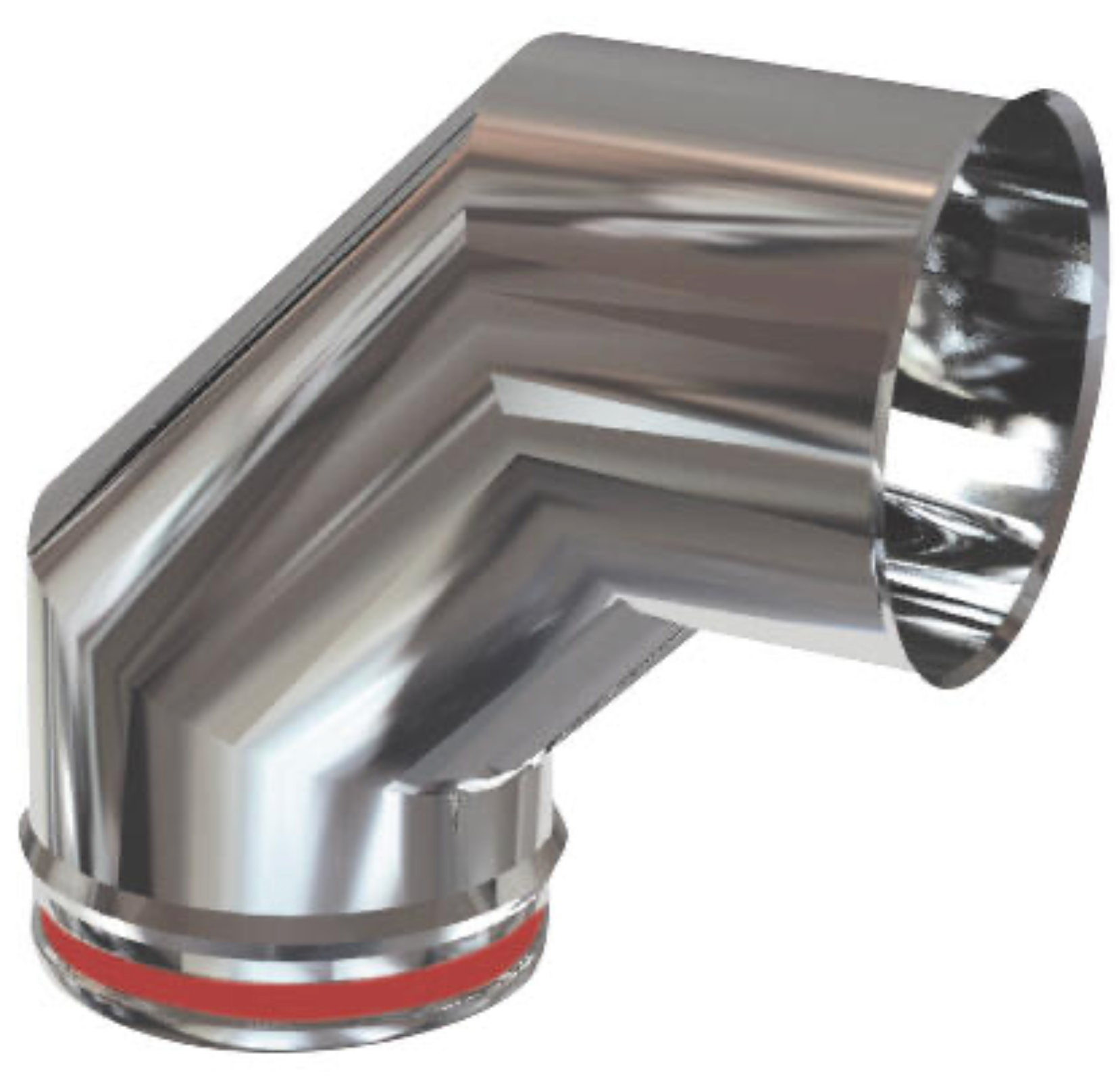 Stainless Steel 90° Elbow Ø 80 mm