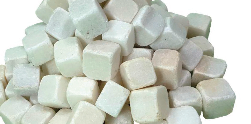 Canto Rodado White Cube – 20×20×20 mm Decorative White Stone