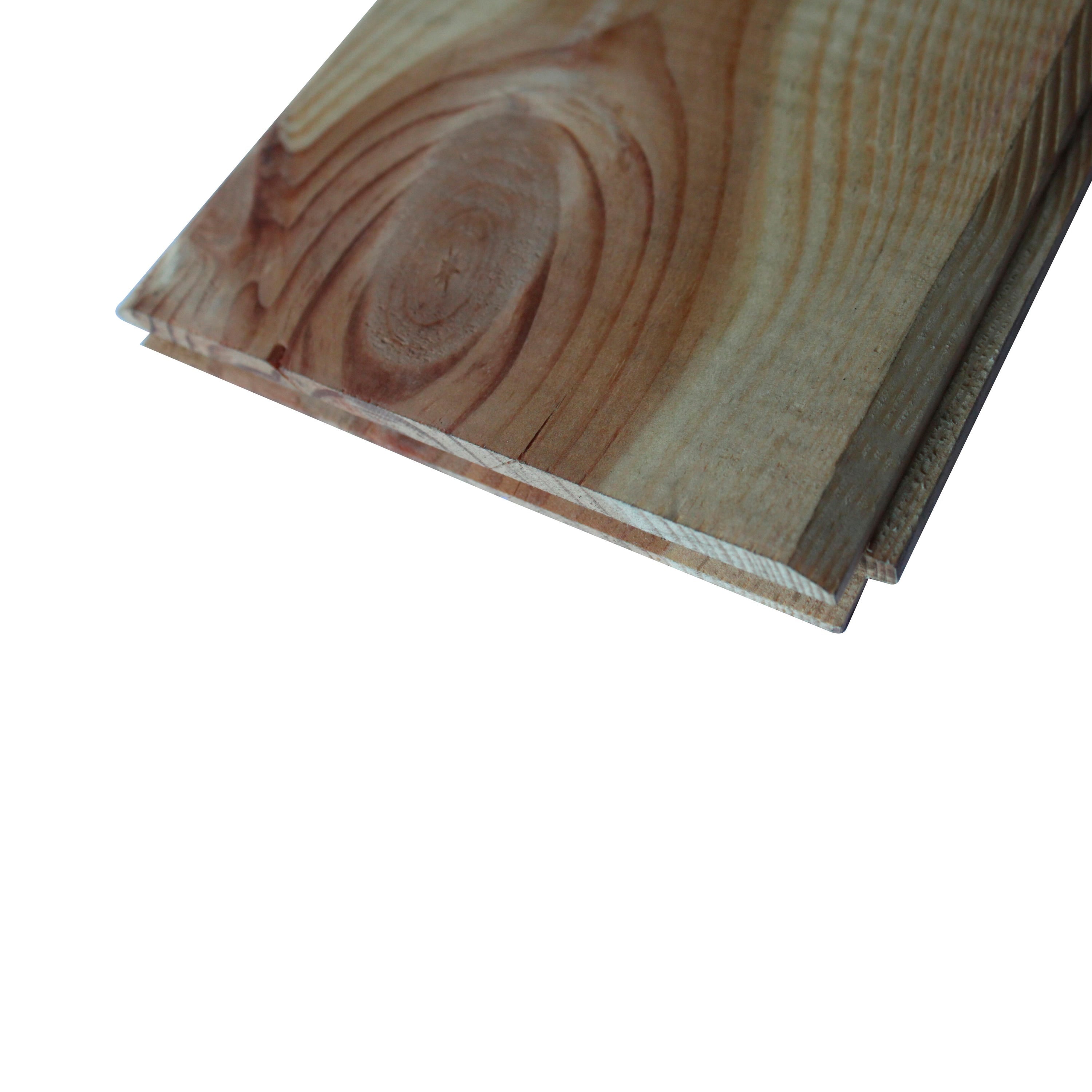 Solid Spruce Flooring Knotty 14 cm Wide 1.7 cm Thick