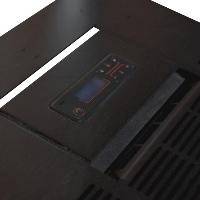 Pelletkanalofen Pegaso Saba – 15 kW – Schwarz