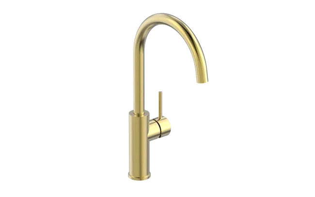 ATLANTIS washbasin faucet – High spout – Gold – Dimensions 402x203mm