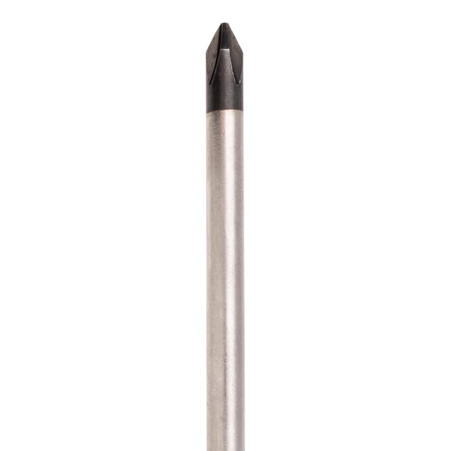 Phillips screwdriver PH1 5x100mm tip showing precision-ground design for optimal screw engagement.