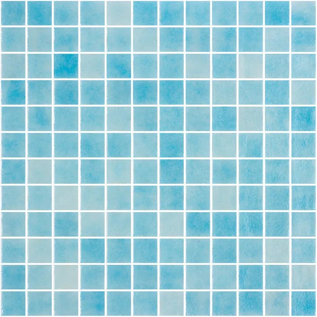 Mosaico Piscina Mediterráneo 31×31cm - Mosaico de Vidrio Corredizo - 13,94 m²