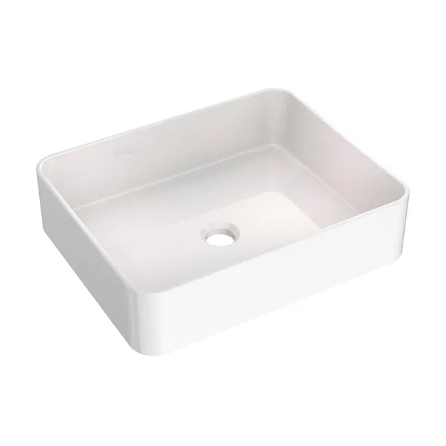 Countertop sink – Rectangular 47×36 cm – White –