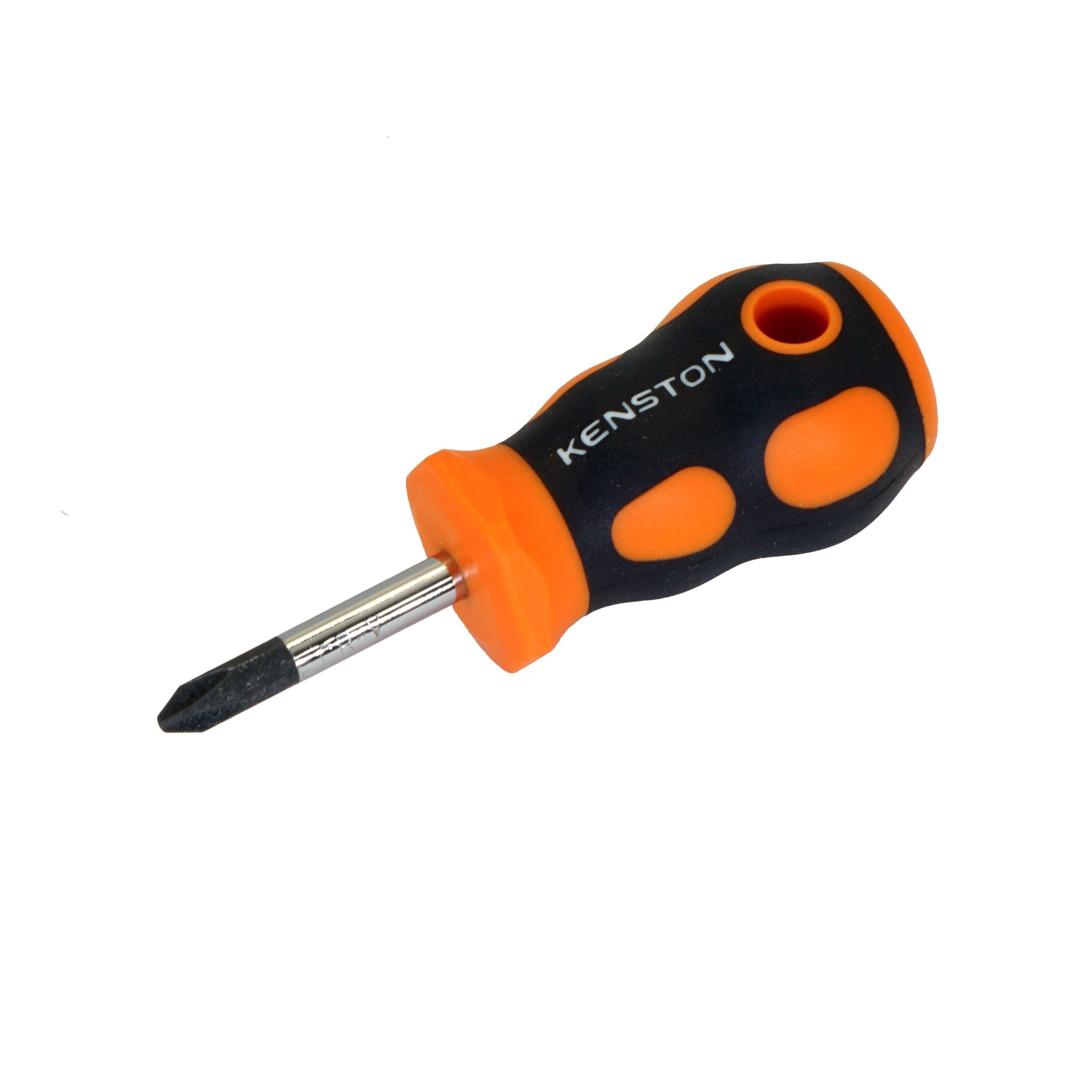 Kenston Extra-Short Phillips Screwdriver PH2 × 38 mm – Stubby