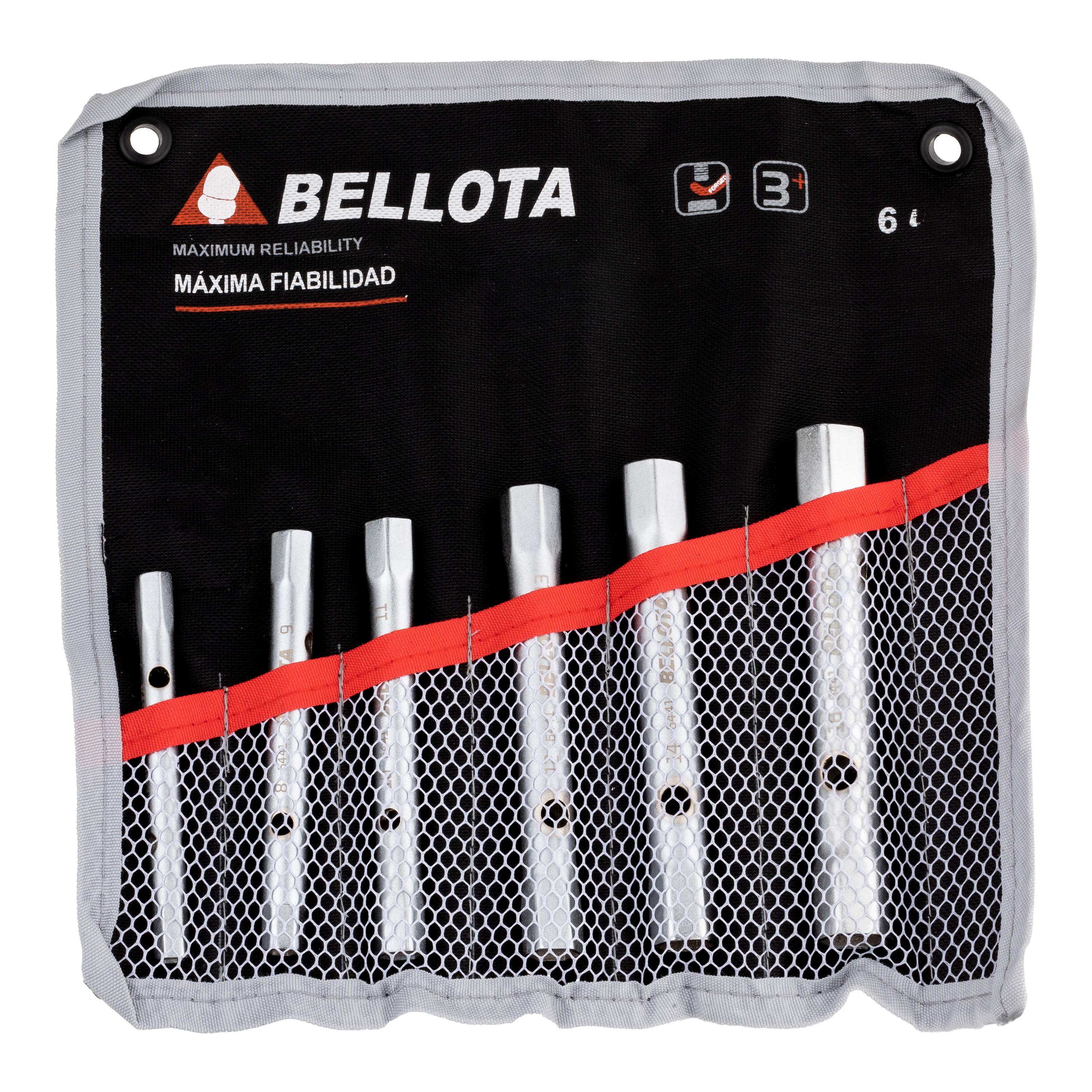 Bellota 6-Piece Hollow Tube Wrench Set 7-17 mm
