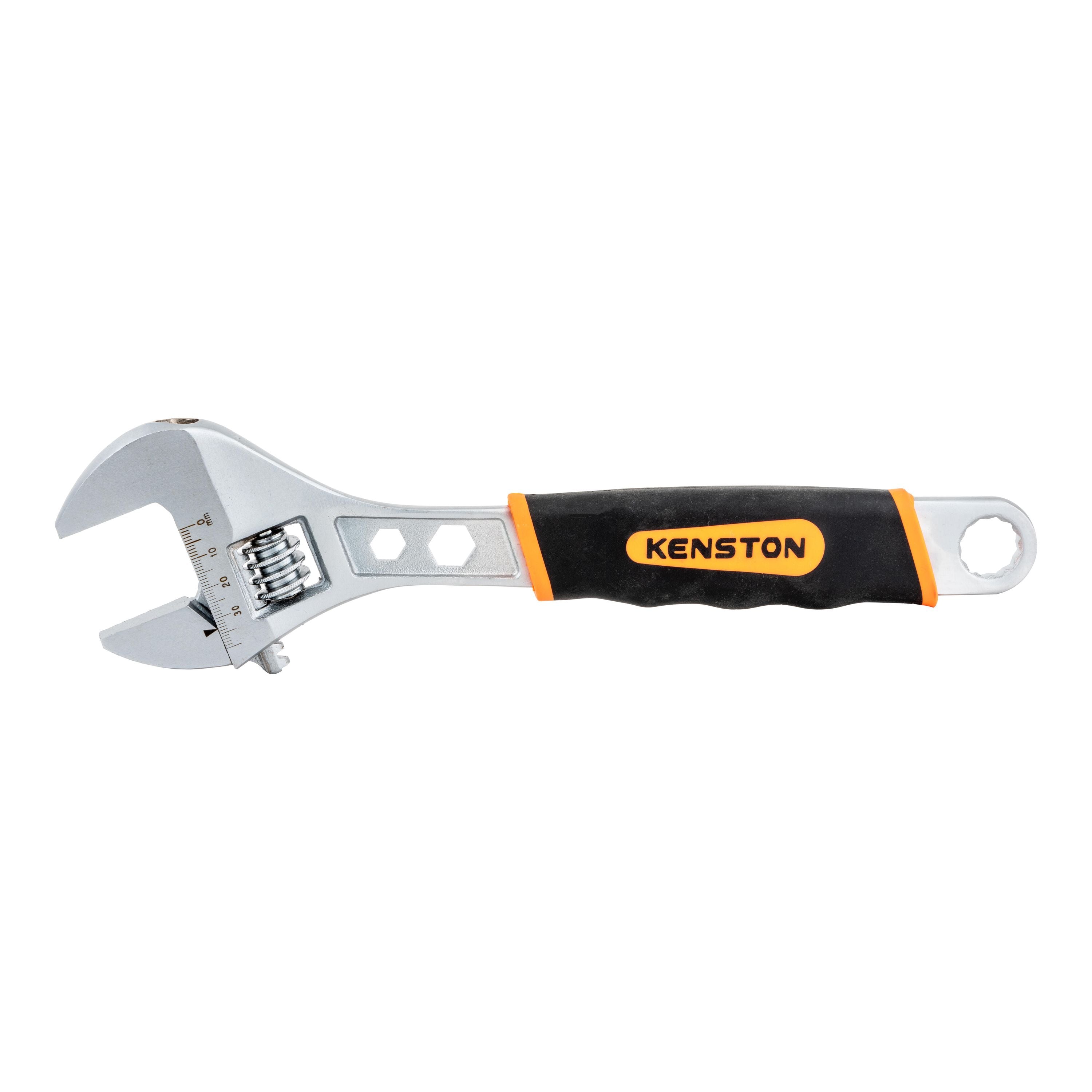 Kenston Adjustable Wrench 34 × 300 mm Bi-Material Handle