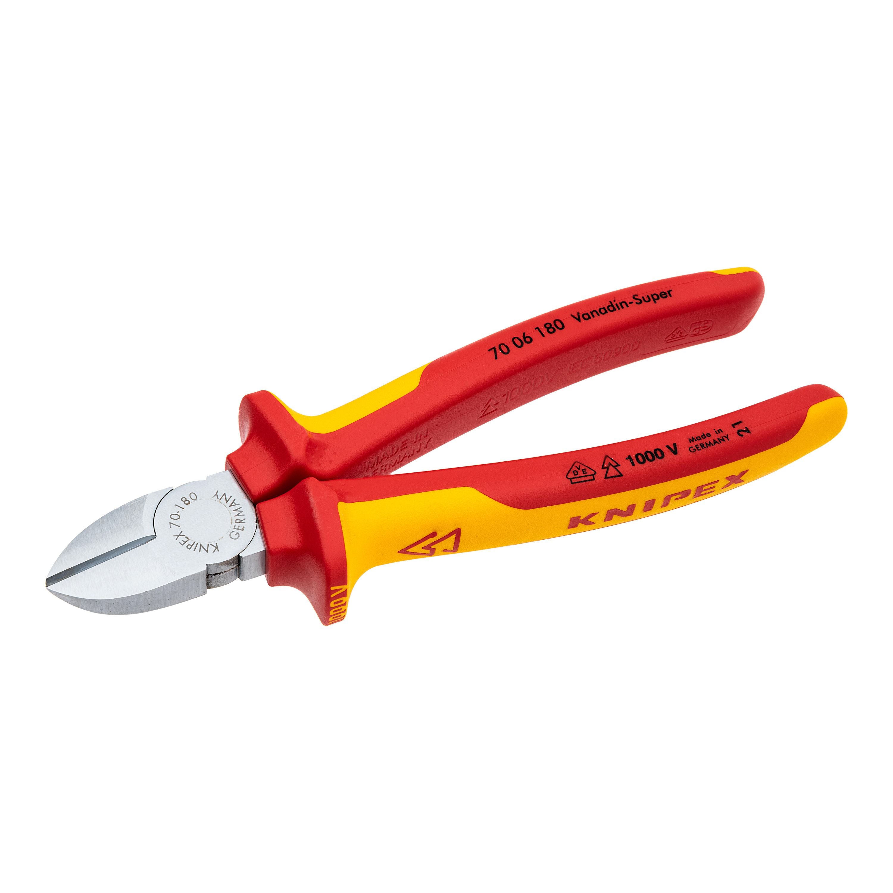 Insulated Diagonal Cutting Plier 180 mm Knipex