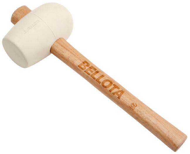 Bellota Professional White Rubber Mallet - 500 g Head Weight
