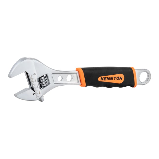Kenston Adjustable Wrench 28 × 250 mm Bi-Material Handle