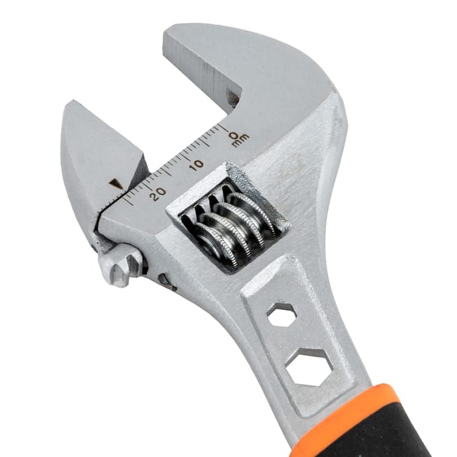 Kenston Adjustable Wrench 24 × 200 mm Bi-Material Handle
