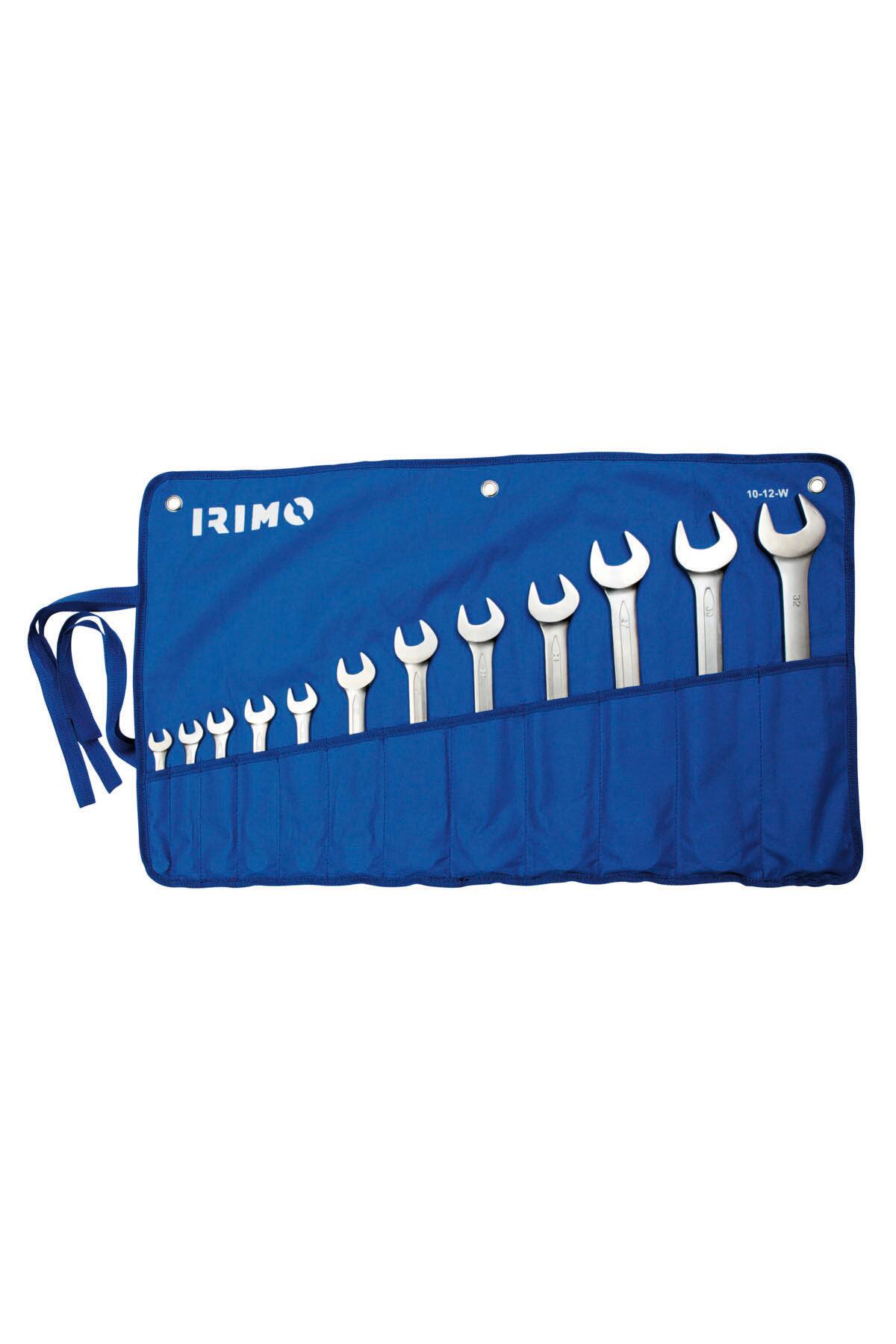 IRIMO 12-Piece Chrome Vanadium Open-End Wrench Set 6-32 mm