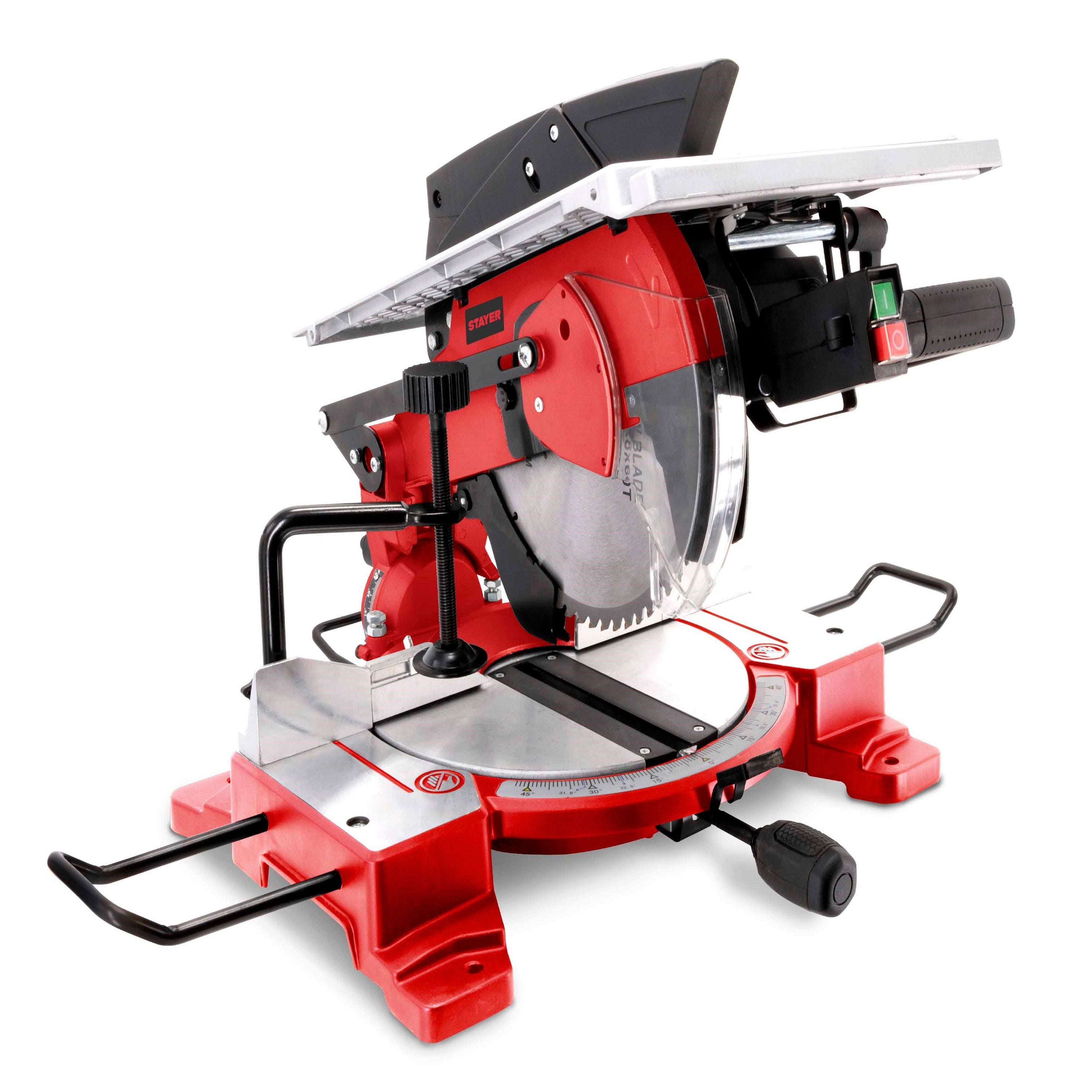 “Stayer SC 250 CW Dual-Bevel Sliding Compound Miter Saw