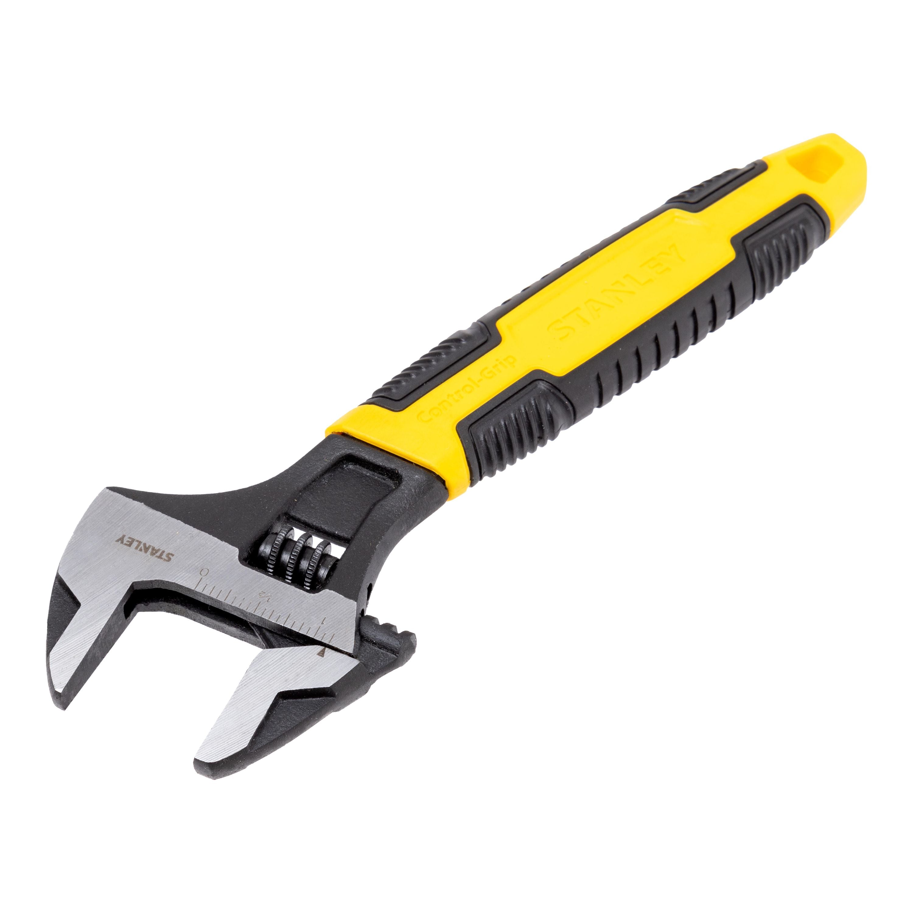 Stanley Adjustable Wrench 32 × 200 mm Bi-Material Handle
