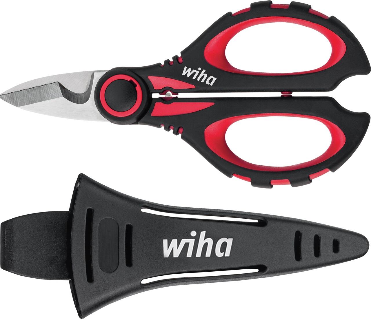 WIHA Electrician Scissors (Bimaterial Handle) – 160 mm