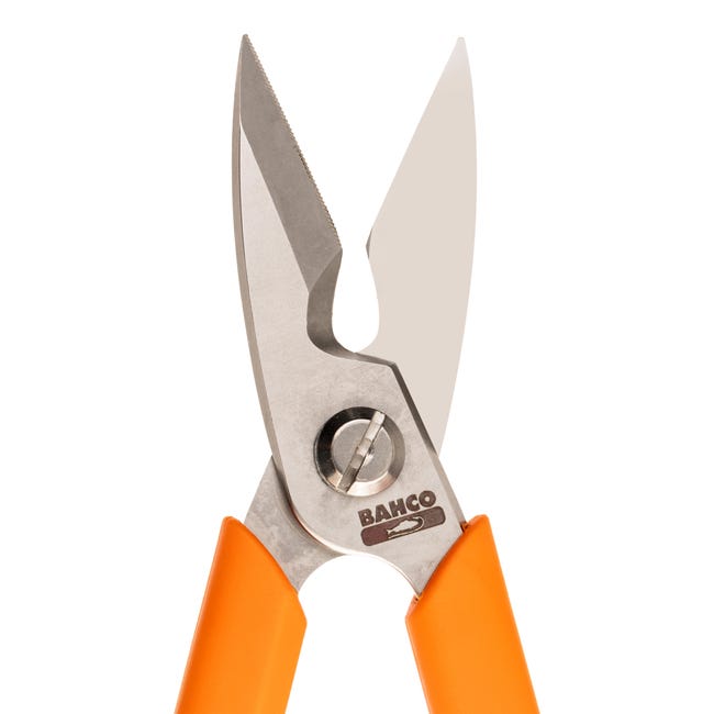 Bahco Electrician Scissors (Bimaterial Handle)