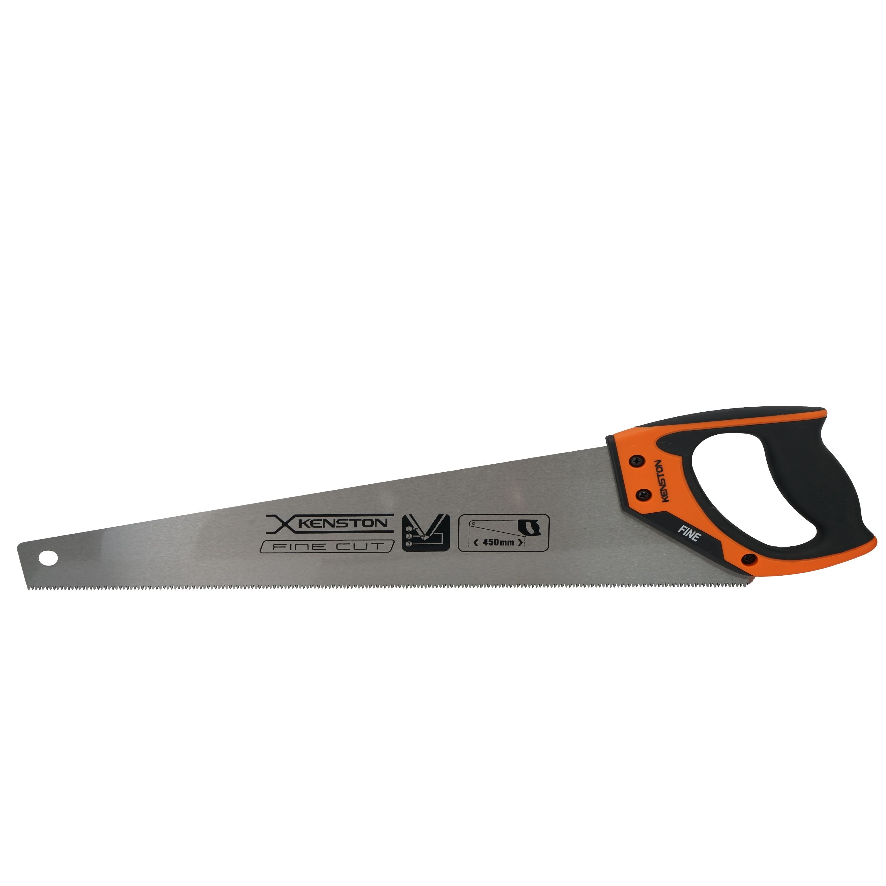 Kenston Fine Cut Hand Saw – 450mm Hardened Steel Blade