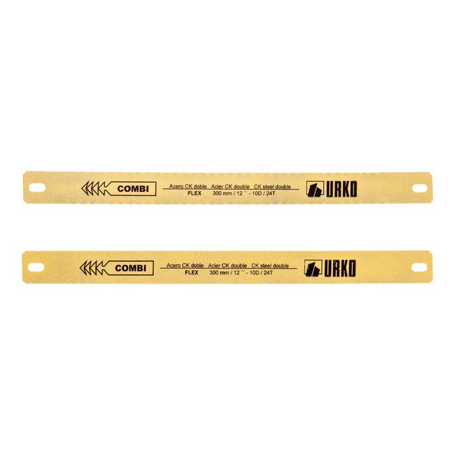 Urko 2-Pack Bi-Metal HSS-Co Hacksaw Blades – 300mm High-Speed Steel
