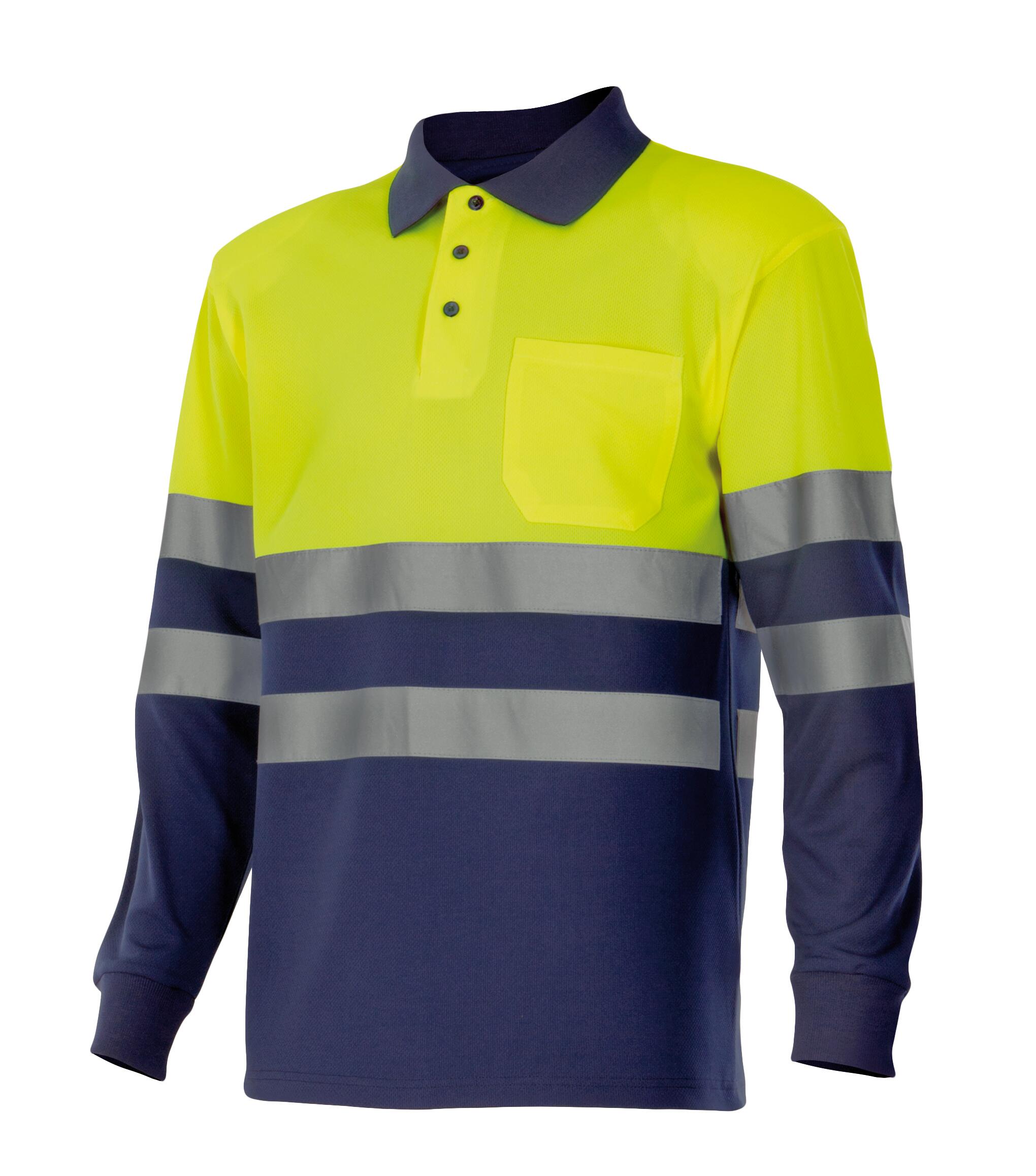 HIGH VISIBILITY LONG SLEEVE POLO SHIRT