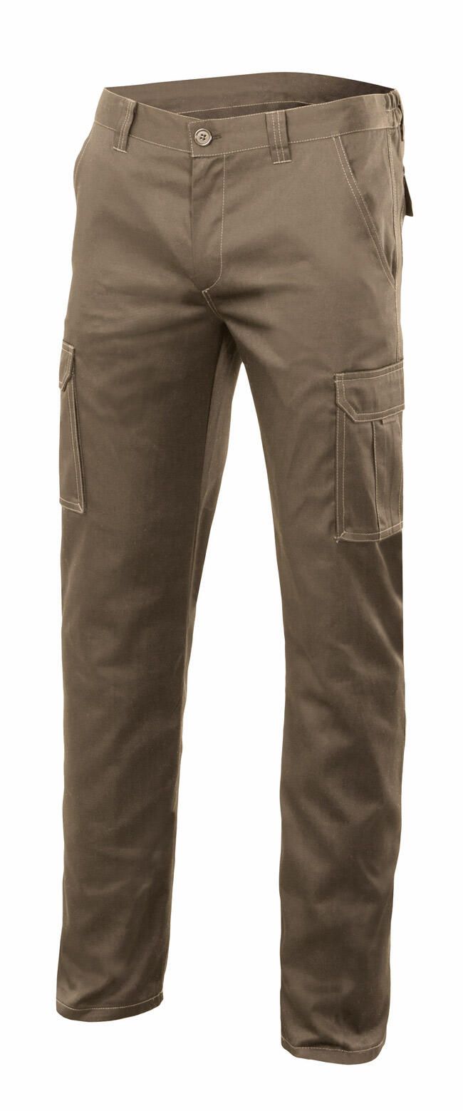Work Trousers Multi-Pocket Elastic