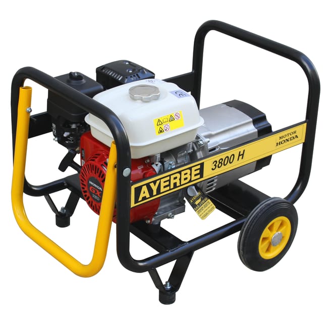 Ayerbe AY-3800 H-MN Gasoline Generator – 3000W with Honda GX160 Engine