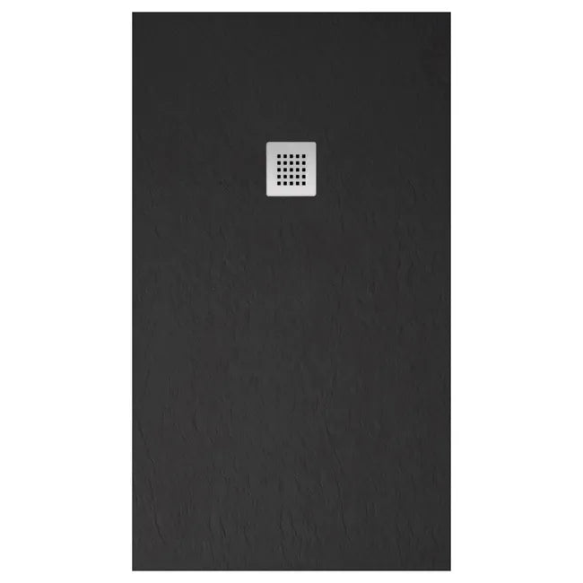 صينية دش راتنجية باريس 80×120 سم – مستطيلة – أسود