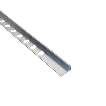 Aluminum Tile Corner Trim – Silver Gloss, 12 × 2600 mm