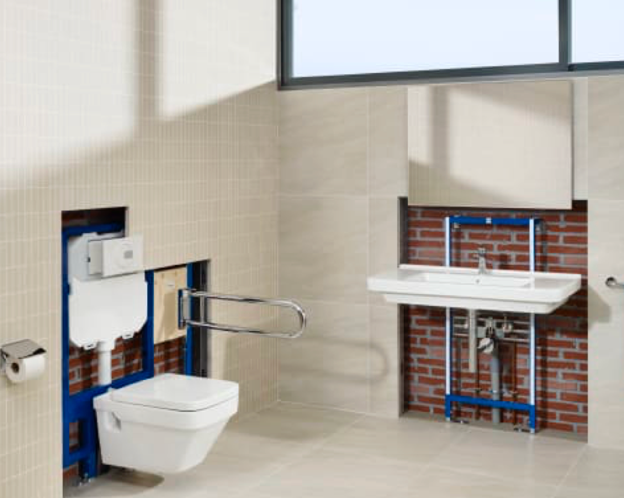 Élément WC TEKMODUL – 12,5 cm Tiefe – avec Unterputz-Spülkasten