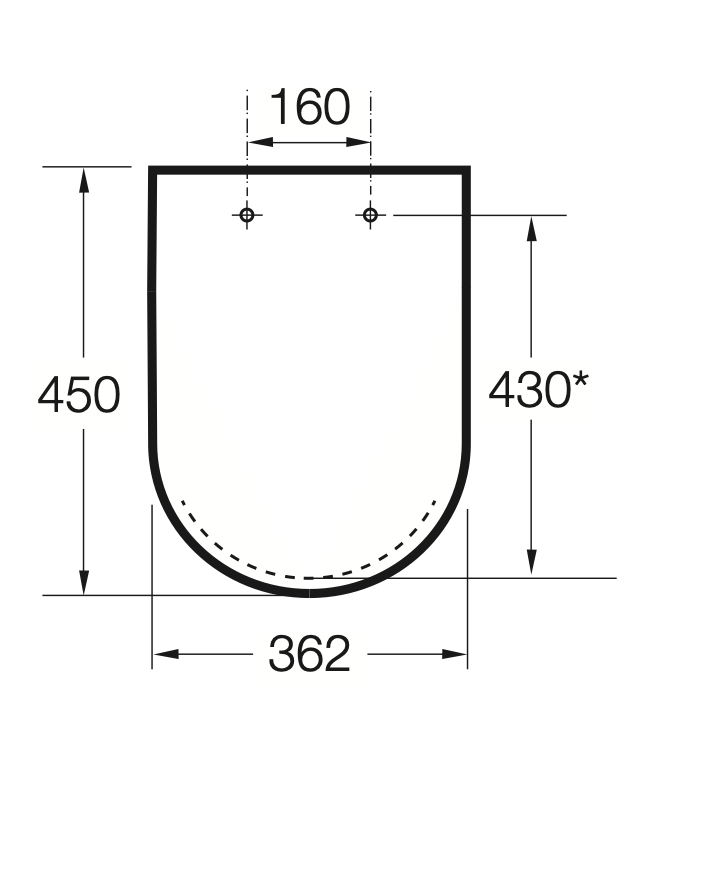 Siège de WC pour ROCA MERIDIAN – Softclose – passe-plat pour WC mobiles