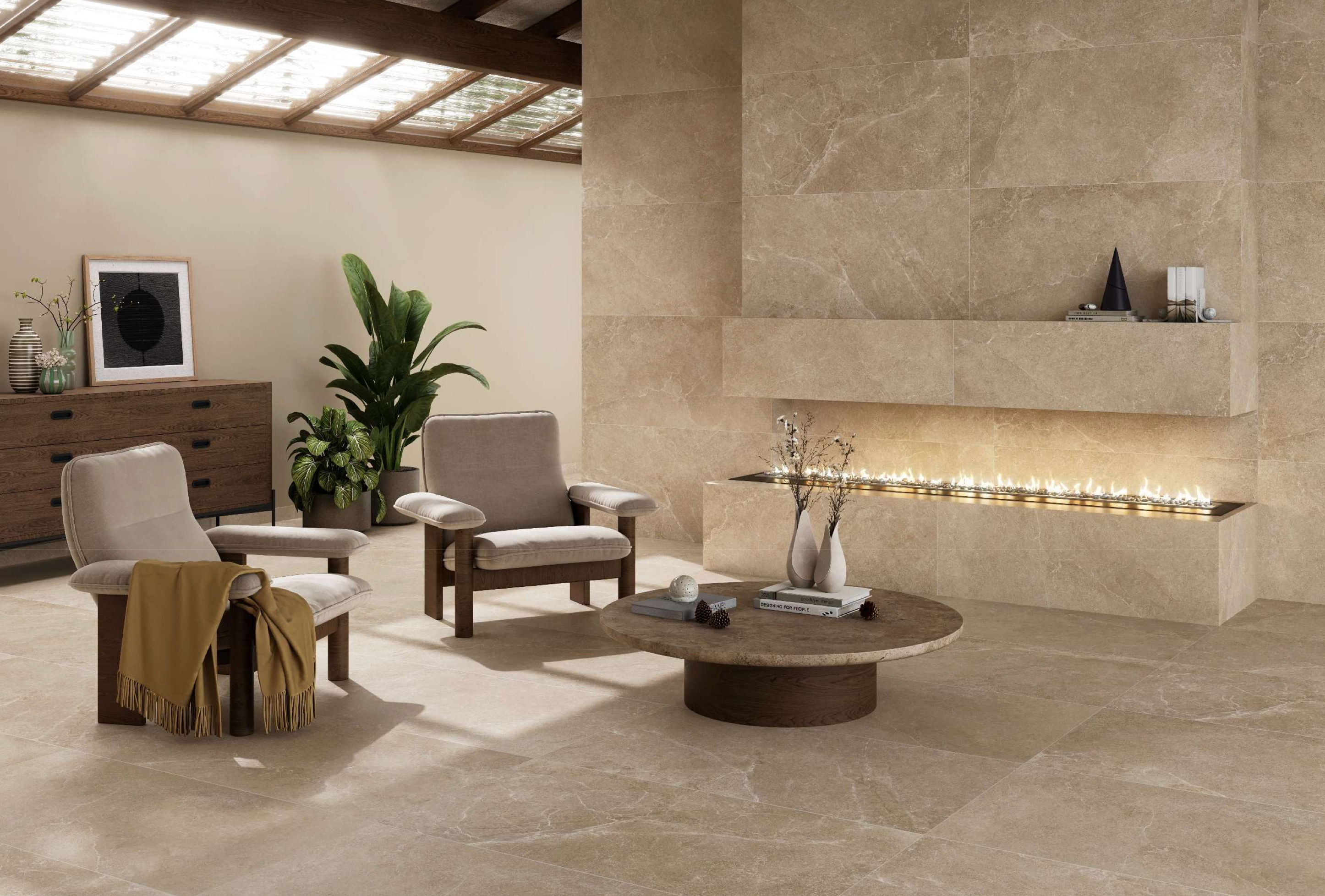 Paiva Bone Matt porcelain floor tiles – 60 × 120 cm – $15.95/m²