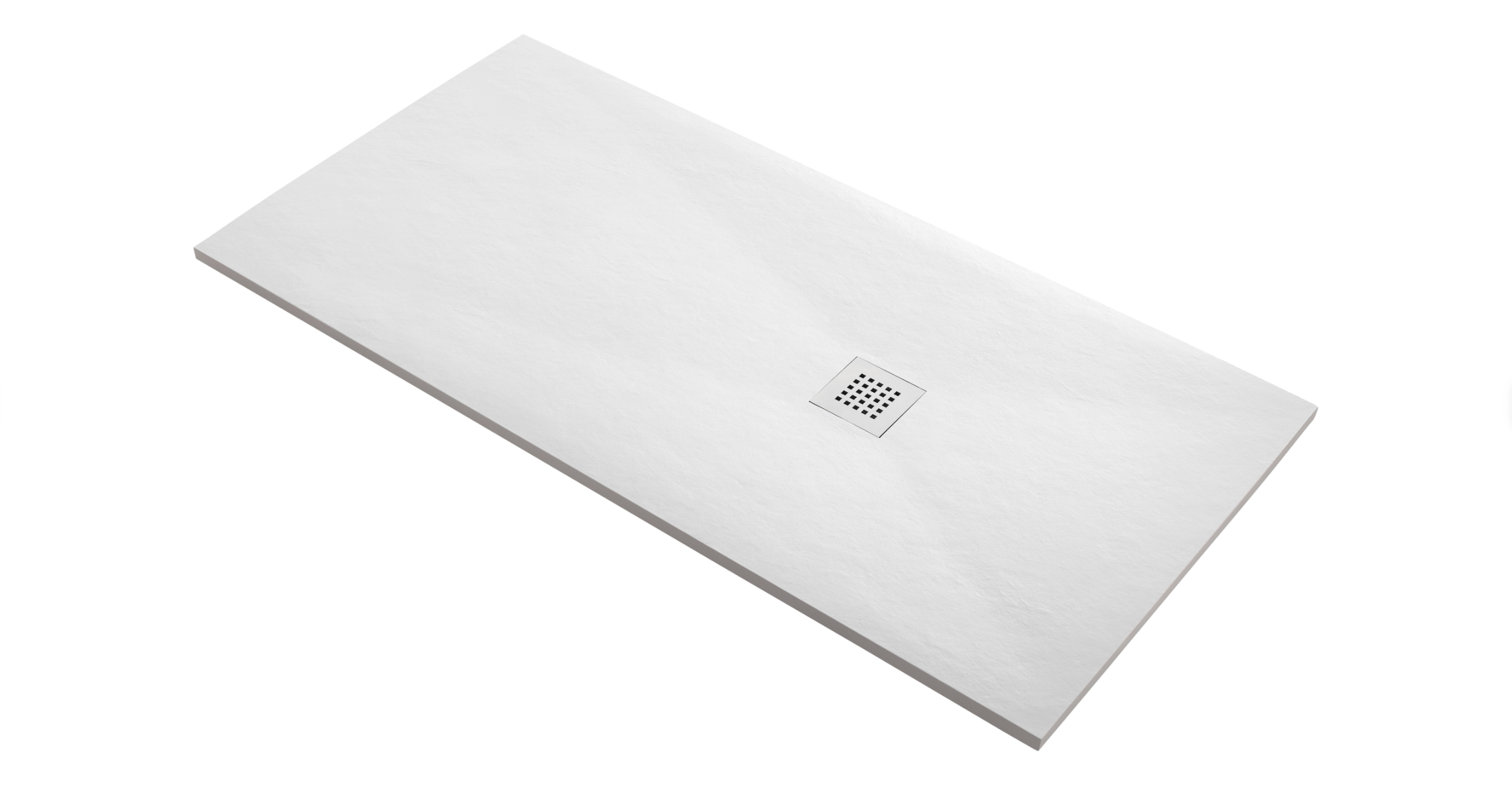 Plato de ducha rectangular de resina Valencia – Blanco – 70×120×3cm