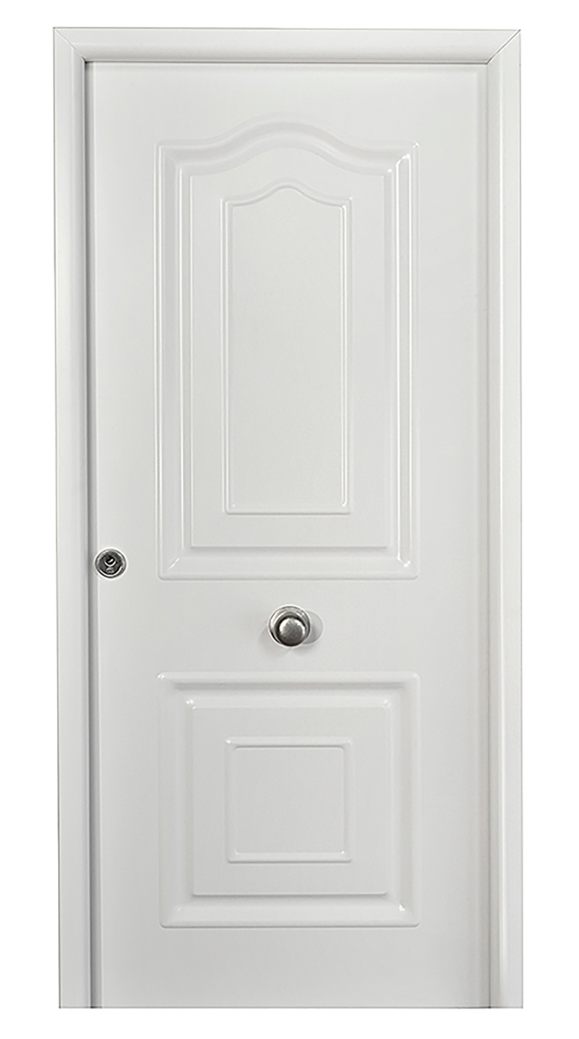 Residential front door – White lacquered – 91 cm – Left-hand opening