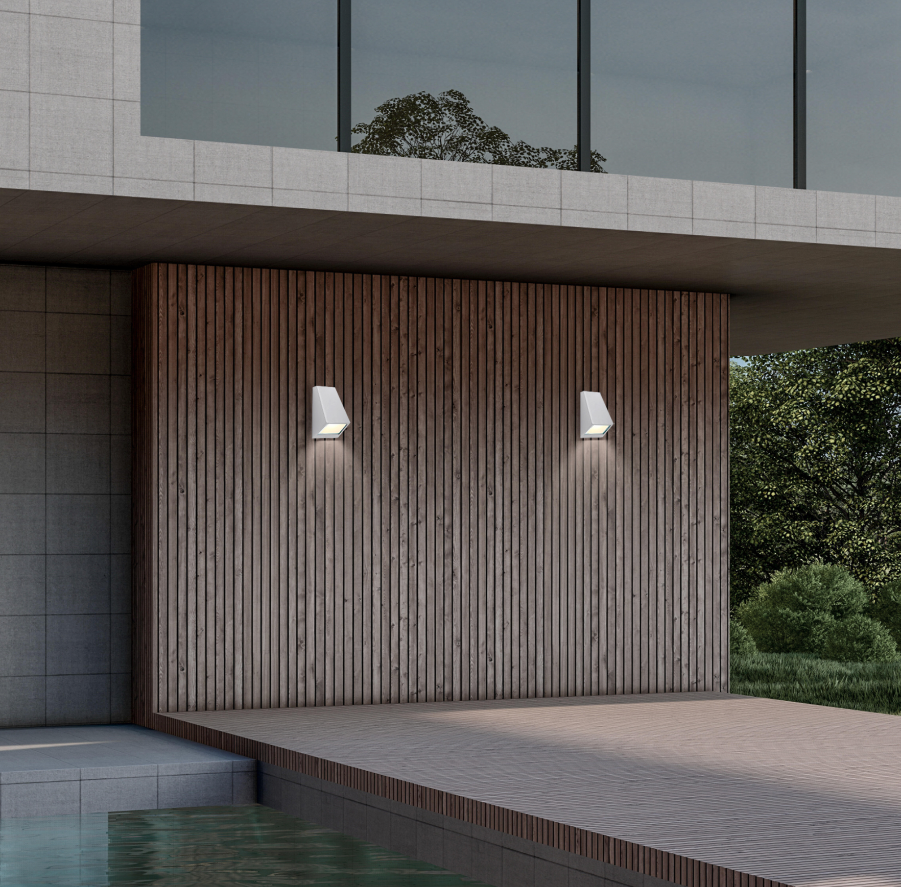 LED wall light “Nogal” – 15W – White –