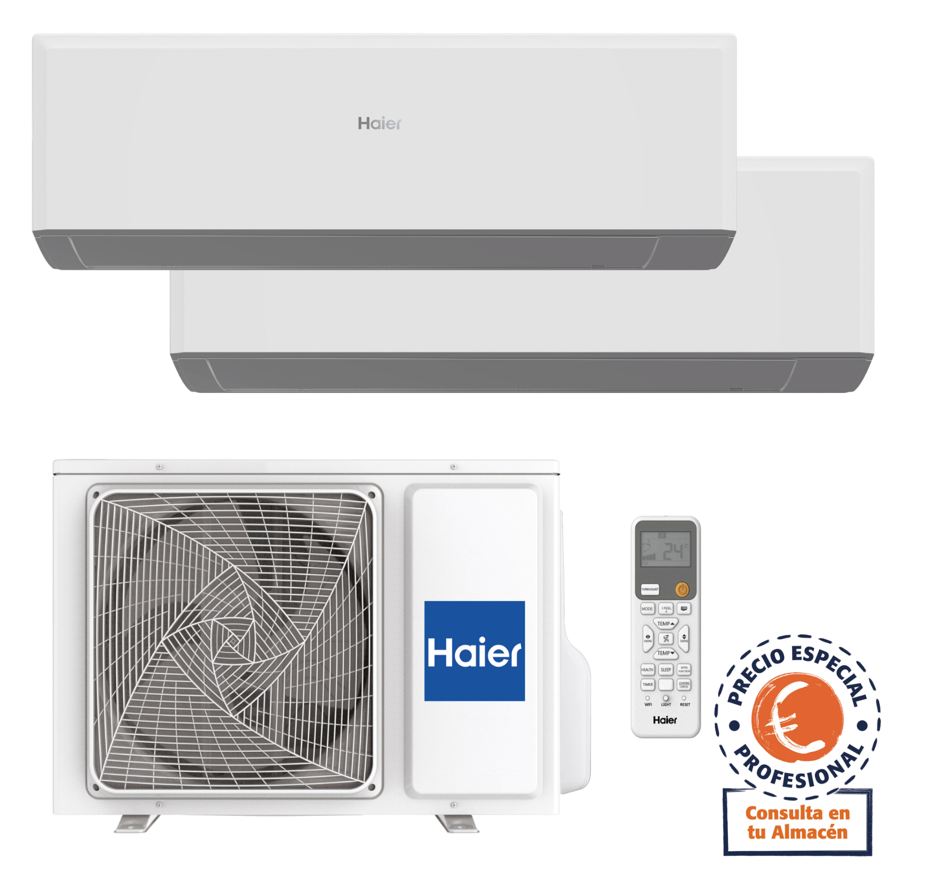 Multi-split air conditioning system with Wi-Fi – 2×2800 kW – Haier Geos R⁺