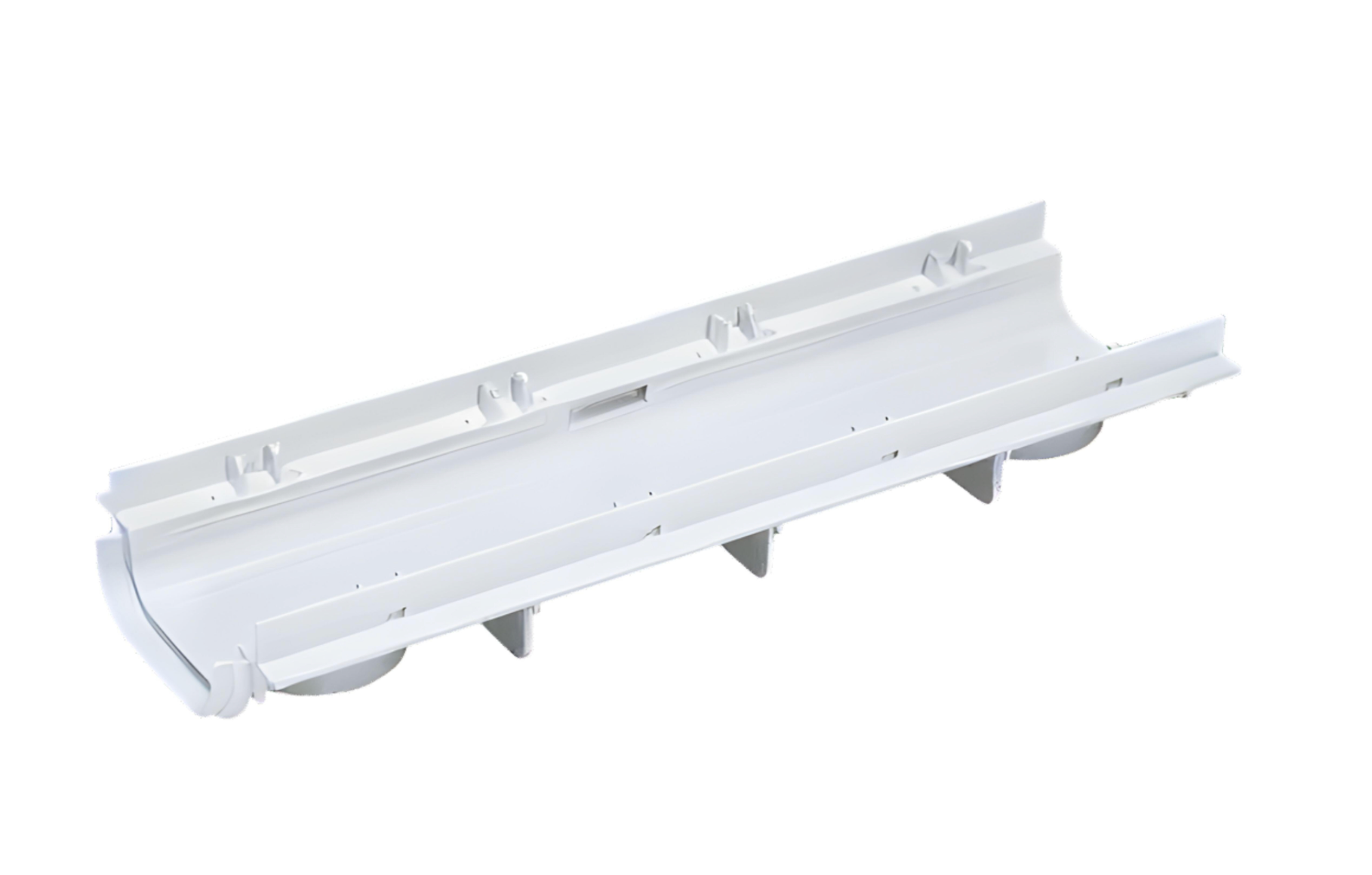 Flat pool gutter 500×130 mm – White – $6.45/piece