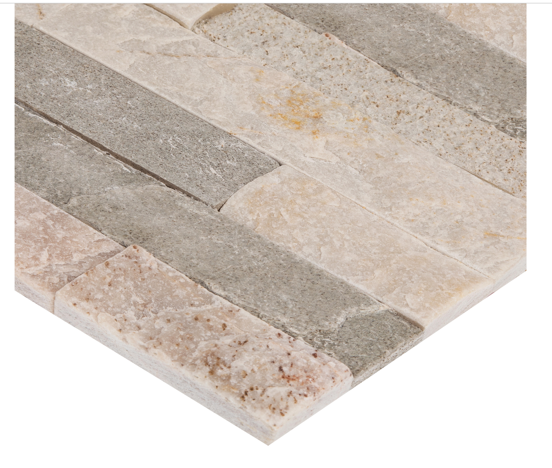 Plaster/wall covering Natural stone Coin – 15 × 40 cm  –$38.60/m²