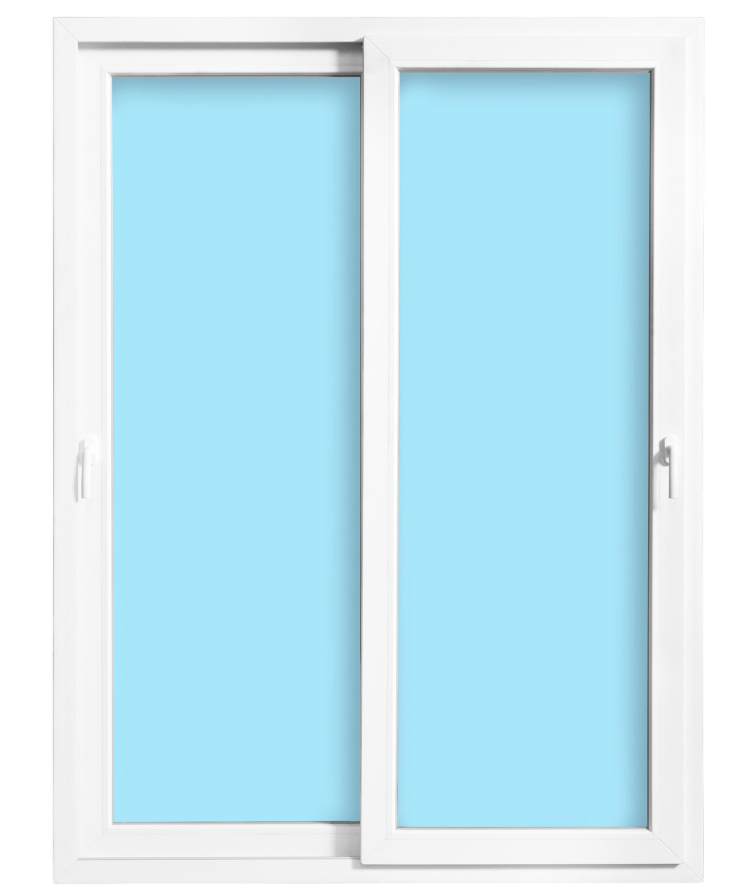 PVC sliding window – White – 150 × 200 cm