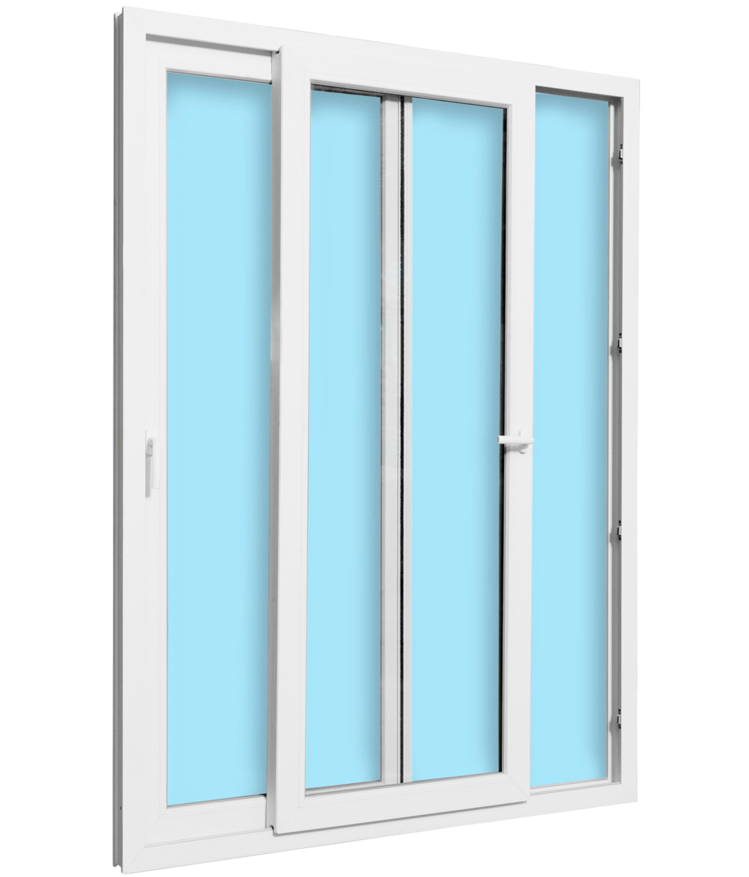 Ventana corredera de PVC – blanca – 150×200cm