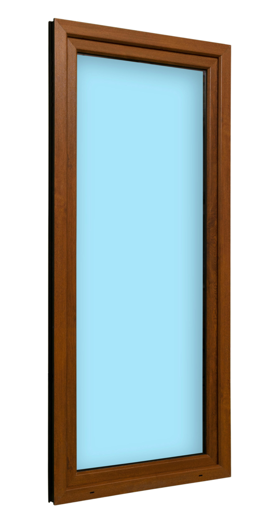 Puerta de balcón de PVC – decoración de madera de roble – 90×200 cm – función oscilobatiente