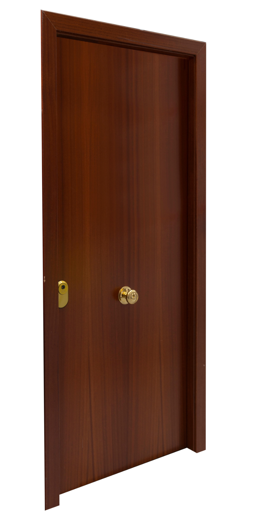 Security door – Entrance – Sapelly veneer – Right 203 cm × 82.5 cm