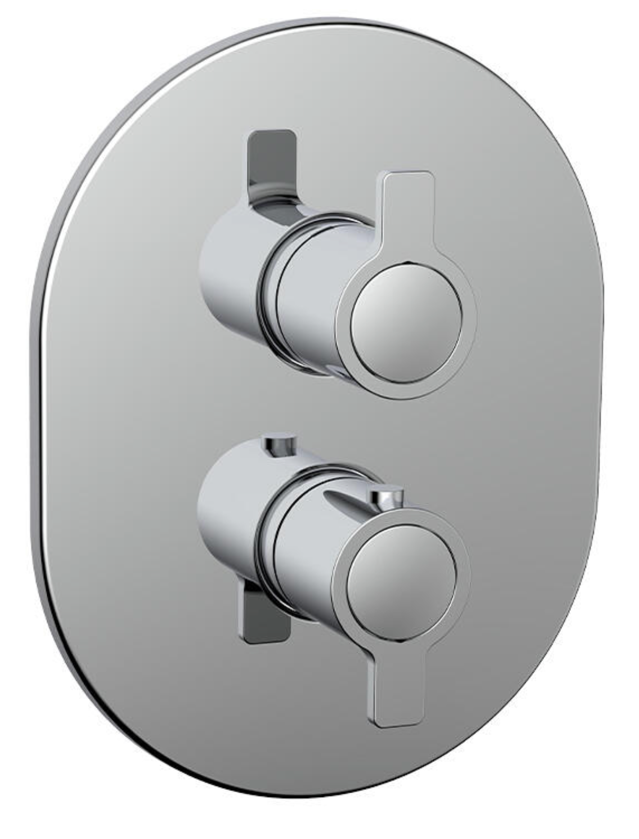 Thermostatic shower mixer RUND – Concealed – Chrome
