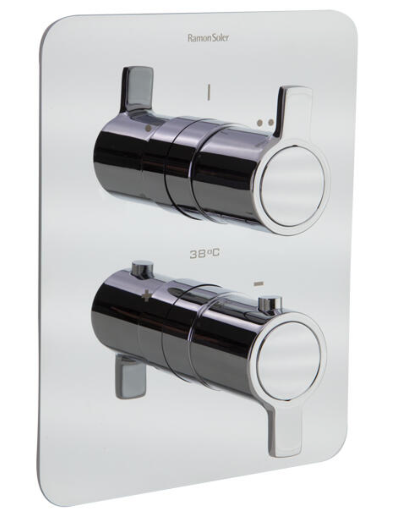 Thermostatic shower mixer – concealed – chrome